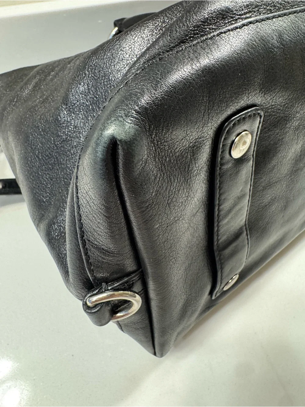 Coach Madison Large Sabrina 12949 Black Leather Satchel Y2K + Dust Bag